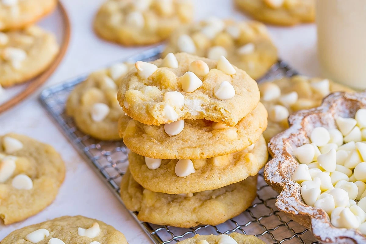 Making White Chocolate Chip Cookies